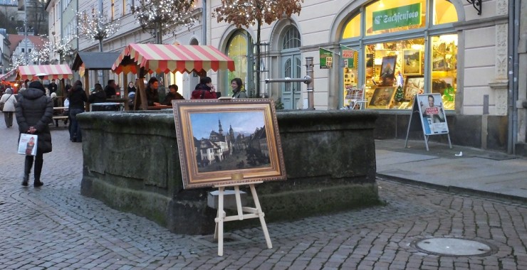 Рисуем картины Ярмарка. Пирна, Германия.