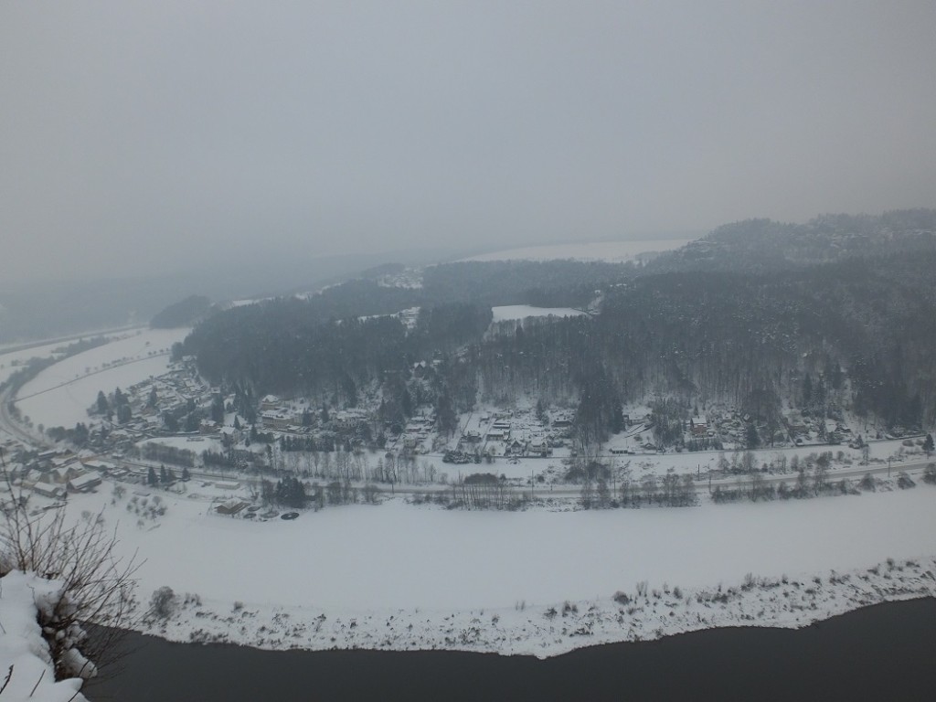Национальный парк Саксонская Швейцария. Зима.