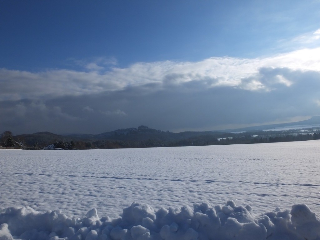 Бескрайние снега. Саксонская Швейцария.