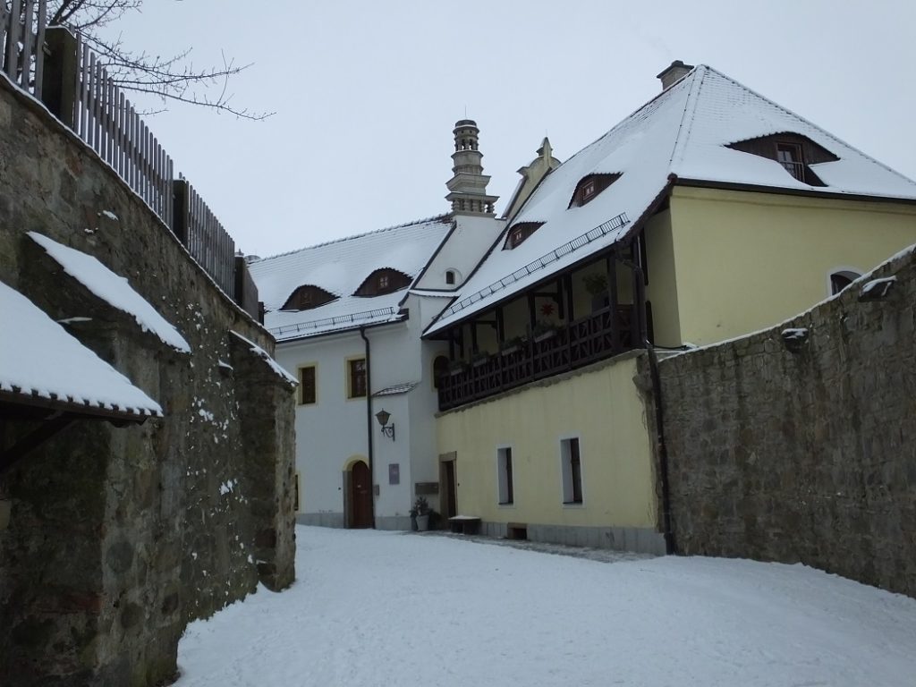 Замок. Баутцен. Зима. Германия.