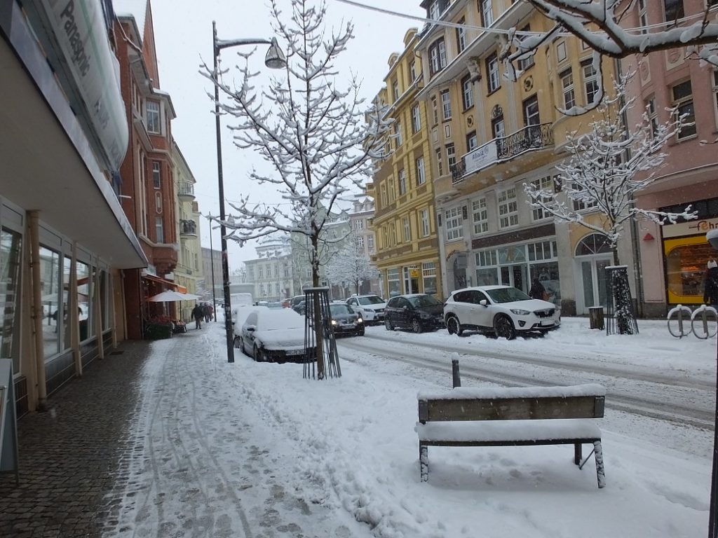 Зима. Улица. Баутцен. Саксония.