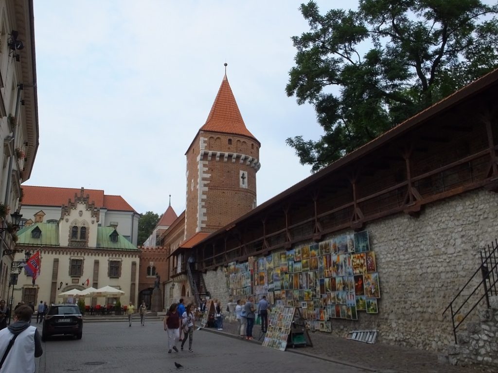 Башня Столяров в городской старого Кракова. Организованный тур в Польшу с Левитонис.