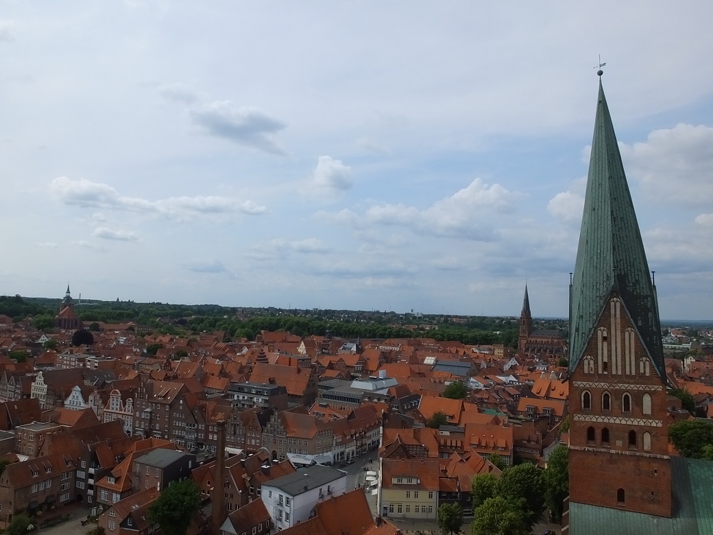 Люнебург, Нижняя Саксония. Панорамный вид.